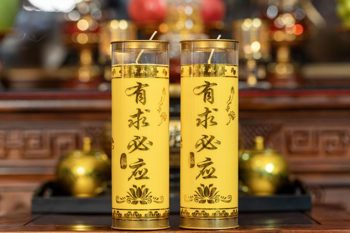 Nến đèn cầy bơ ống vàng (5 ngày) - Ảnh 1